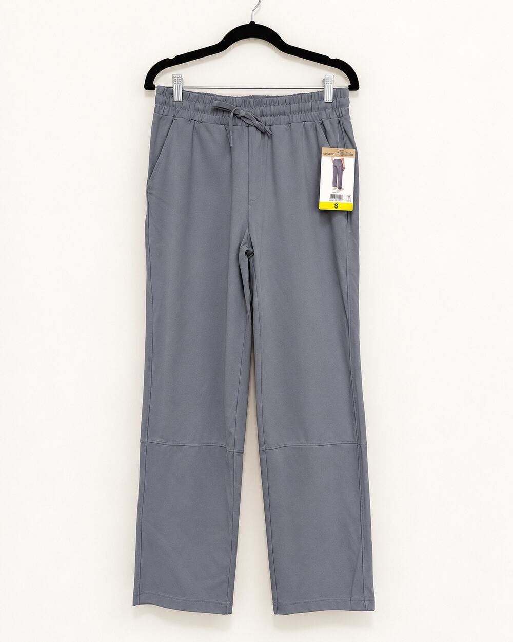 Women's Gray Wide Leg Pull On Drawstring Pants Size S NWT